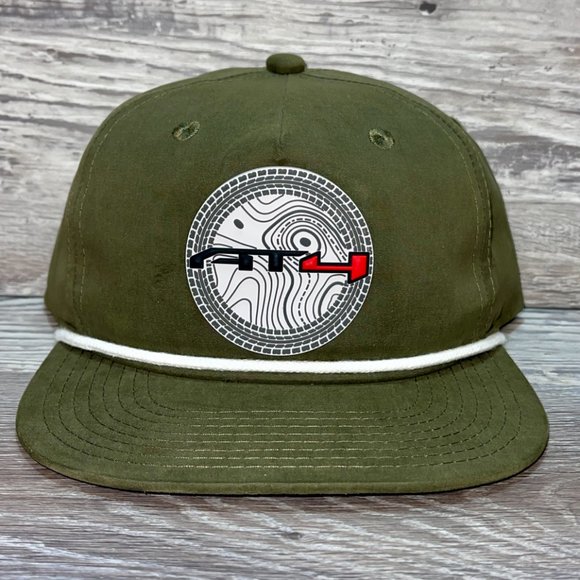 GMC AT4 Topo 3D Classic Rope Hat- Olive/ White - Picture 1 of 4